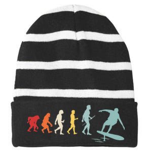 Hydrofoil Surfing Evolution Striped Beanie with Solid Band