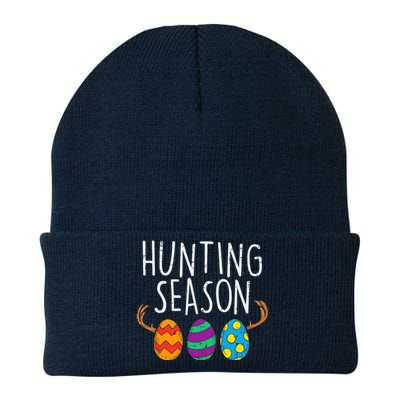 Hunting Season Eggs Deer Funny Easter Day Egg Hunt Hunter Knit Cap Winter Beanie