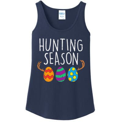 Hunting Season Eggs Deer Funny Easter Day Egg Hunt Hunter Ladies Essential Tank