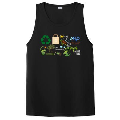 H2o Save Energy Think Green More Trees Fresh Food Earth Day Gift PosiCharge Competitor Tank