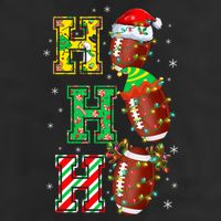 Hohoho Santa Elf Reindeer Football Balls And Christmas Lights Meaningful Gift 7 Panel Mesh Trucker Snapback Hat