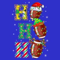 Hohoho Santa Elf Reindeer Football Balls And Christmas Lights Meaningful Gift 16 in Basic Backpack