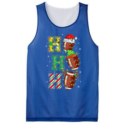 Hohoho Santa Elf Reindeer Football Balls And Christmas Lights Meaningful Gift Mesh Reversible Basketball Jersey Tank