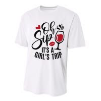 Hello Summer Family Vacation Oh Sip Its A Trip Performance Sprint T-Shirt