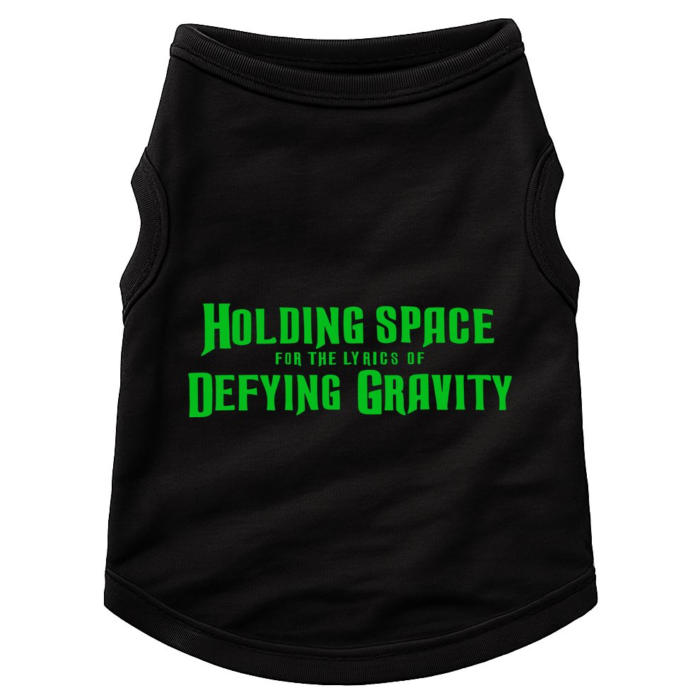 Holding Space For The Lyrics Of Defying Gravity Doggie Tank