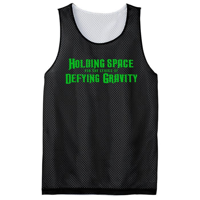 Holding Space For The Lyrics Of Defying Gravity Mesh Reversible Basketball Jersey Tank