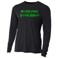 Holding Space For The Lyrics Of Defying Gravity Cooling Performance Long Sleeve Crew