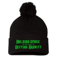 Holding Space For The Lyrics Of Defying Gravity Pom Pom 12in Knit Beanie