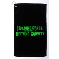 Holding Space For The Lyrics Of Defying Gravity Golf Towel