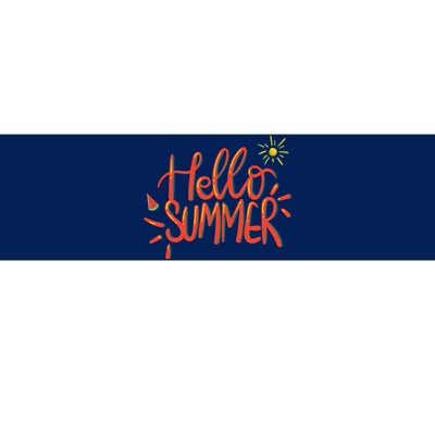 Hello Summer Fun Cute Bumper Sticker