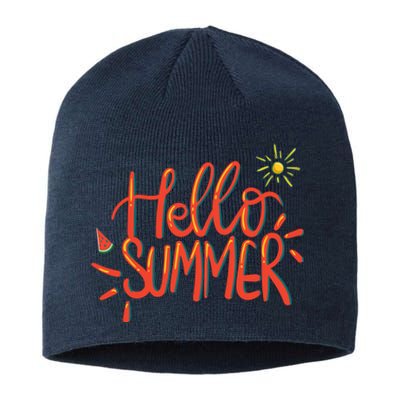 Hello Summer Fun Cute Sustainable Beanie