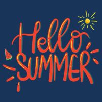 Hello Summer Fun Cute Infant Baby Jersey Bodysuit