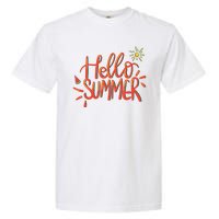 Hello Summer Fun Cute Garment-Dyed Heavyweight T-Shirt