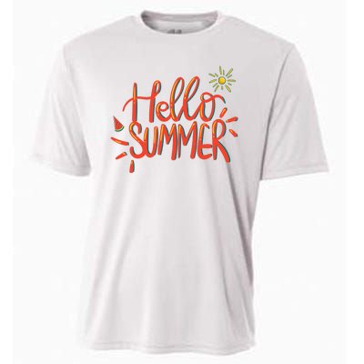 Hello Summer Fun Cute Cooling Performance Crew T-Shirt