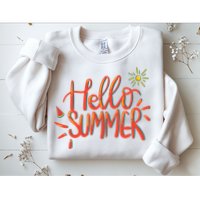 Hello Summer Fun Cute Sweatshirt