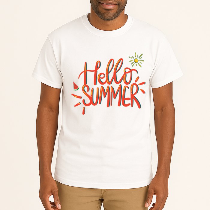 Hello Summer Fun Cute Tall T-Shirt
