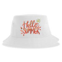 Hello Summer Fun Cute Sustainable Bucket Hat