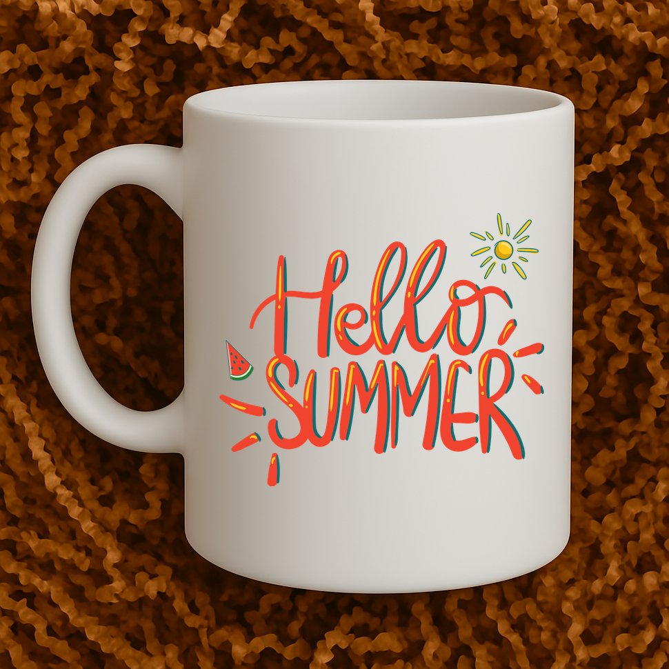 Hello Summer Fun Cute Mug
