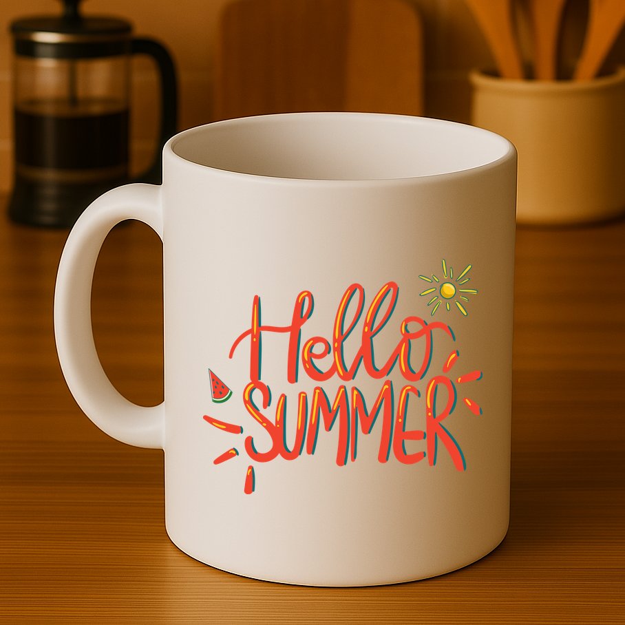 Hello Summer Fun Cute Mug
