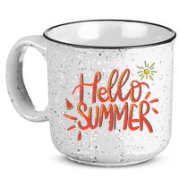 Hello Summer Fun Cute 15oz Campfire Ceramic Mug