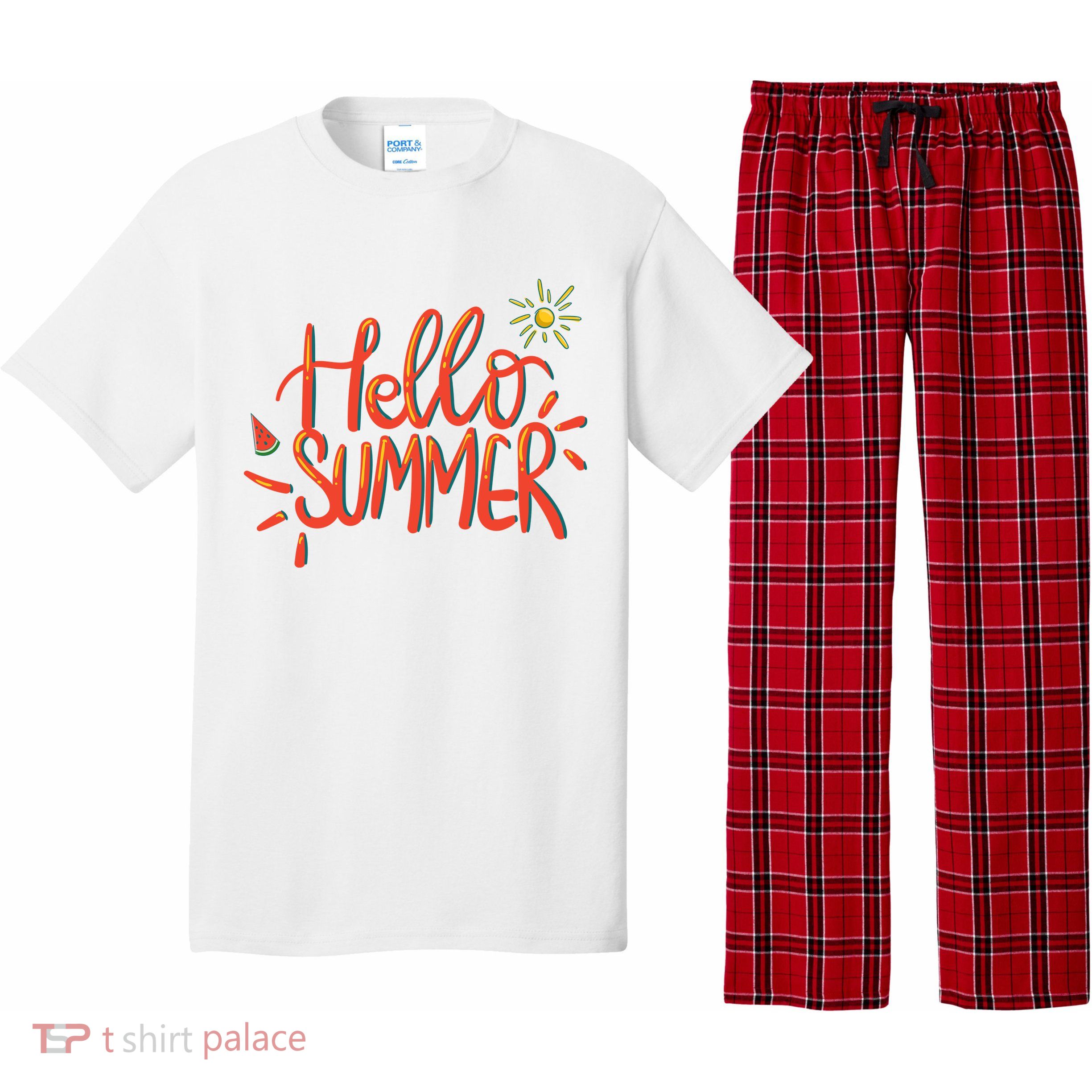 Hello Summer Fun Cute Pajama Set