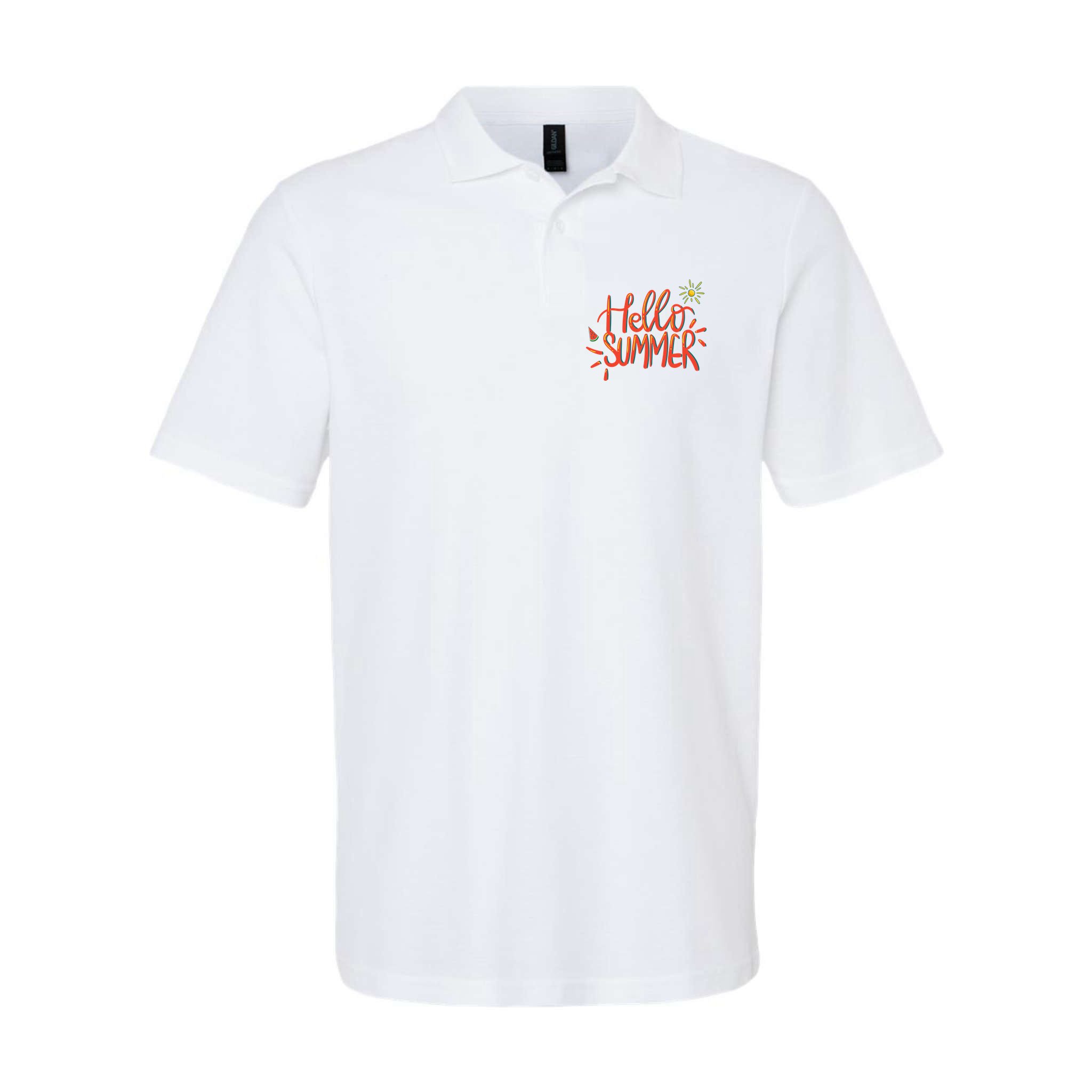Hello Summer Fun Cute Polo