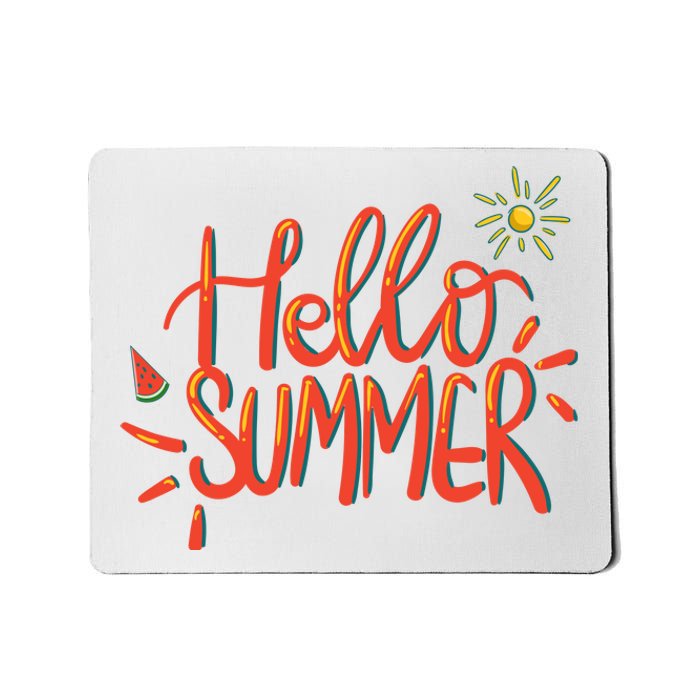 Hello Summer Fun Cute Mousepad