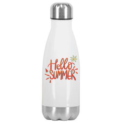 Hello Summer Fun Cute Stainless Steel Insulated Water Bottle