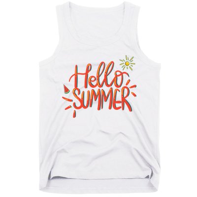 Hello Summer Fun Cute Tank Top