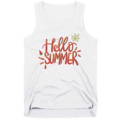 Hello Summer Fun Cute Tank Top