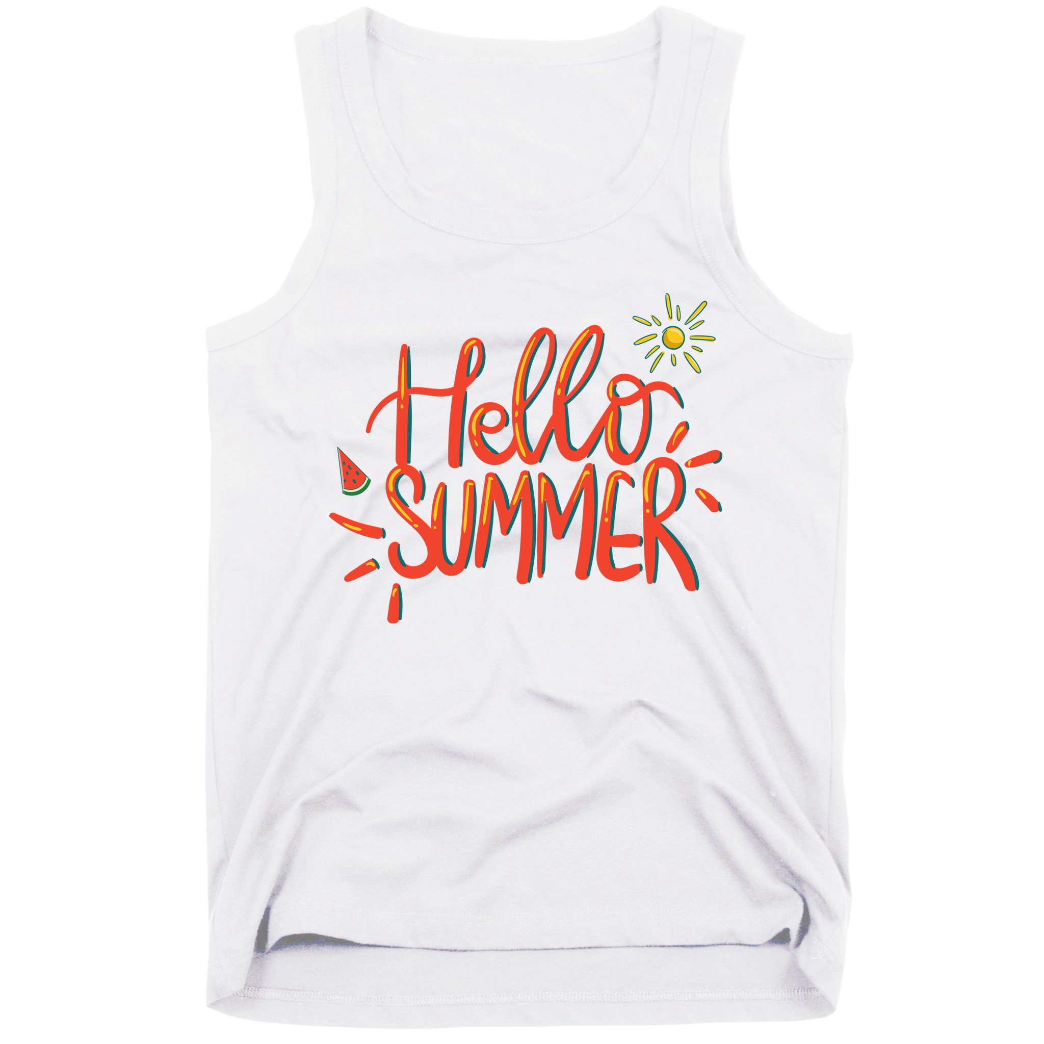 Hello Summer Fun Cute Tank Top