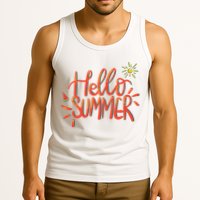 Hello Summer Fun Cute Tank Top