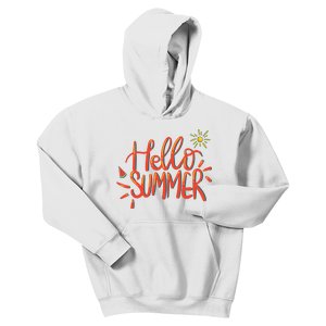 Hello Summer Fun Cute Kids Hoodie