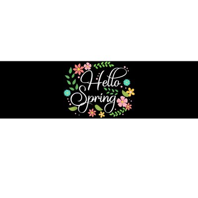 Hello Spring Flowers Costume Floral First Day Of Spring Bumper Sticker