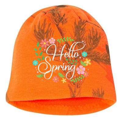 Hello Spring Flowers Costume Floral First Day Of Spring Kati - Camo Knit Beanie