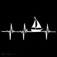 Heartbeat Sailing For Sailors With Sailboat Backpack