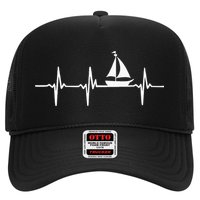 Heartbeat Sailing For Sailors With Sailboat Hat