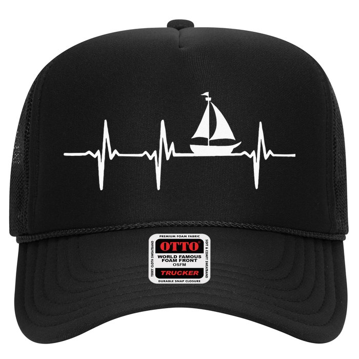 Heartbeat Sailing For Sailors With Sailboat Hat