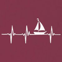 Heartbeat Sailing For Sailors With Sailboat 16oz Travel Tumbler