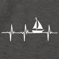 Heartbeat Sailing For Sailors With Sailboat Vector Backpack