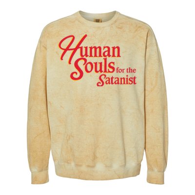 Human Souls For The Satanist Colorblast Crewneck Sweatshirt