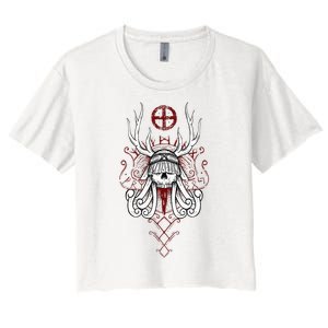 Heilung Shaman For Viking Women's Crop Top Tee