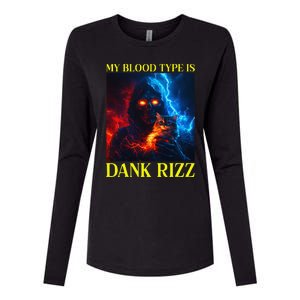 Hard Skeleton Funny Oddly Specific Dank Rizz Meme Womens Cotton Relaxed Long Sleeve T-Shirt