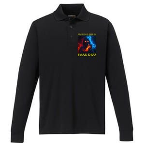 Hard Skeleton Funny Oddly Specific Dank Rizz Meme Performance Long Sleeve Polo