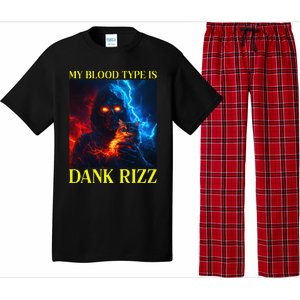 Hard Skeleton Funny Oddly Specific Dank Rizz Meme Pajama Set