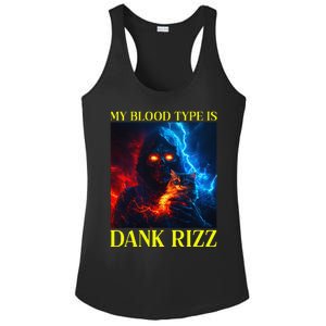 Hard Skeleton Funny Oddly Specific Dank Rizz Meme Ladies PosiCharge Competitor Racerback Tank