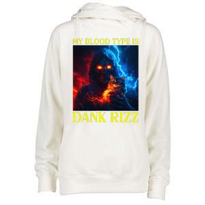 Hard Skeleton Funny Oddly Specific Dank Rizz Meme Womens Funnel Neck Pullover Hood