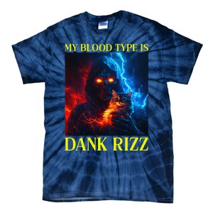 Hard Skeleton Funny Oddly Specific Dank Rizz Meme Tie-Dye T-Shirt