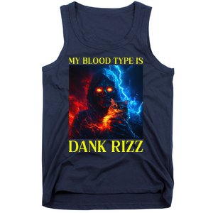 Hard Skeleton Funny Oddly Specific Dank Rizz Meme Tank Top