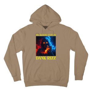 Hard Skeleton Funny Oddly Specific Dank Rizz Meme Hoodie